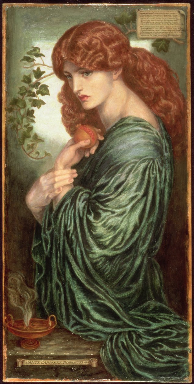 Prozerpina, 1882 autorstwa Dante Gabriel Charles Rossetti