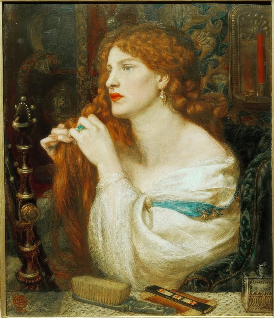 Kochanka Fazio (Aurelia) autorstwa Dante Gabriel Charles Rossetti