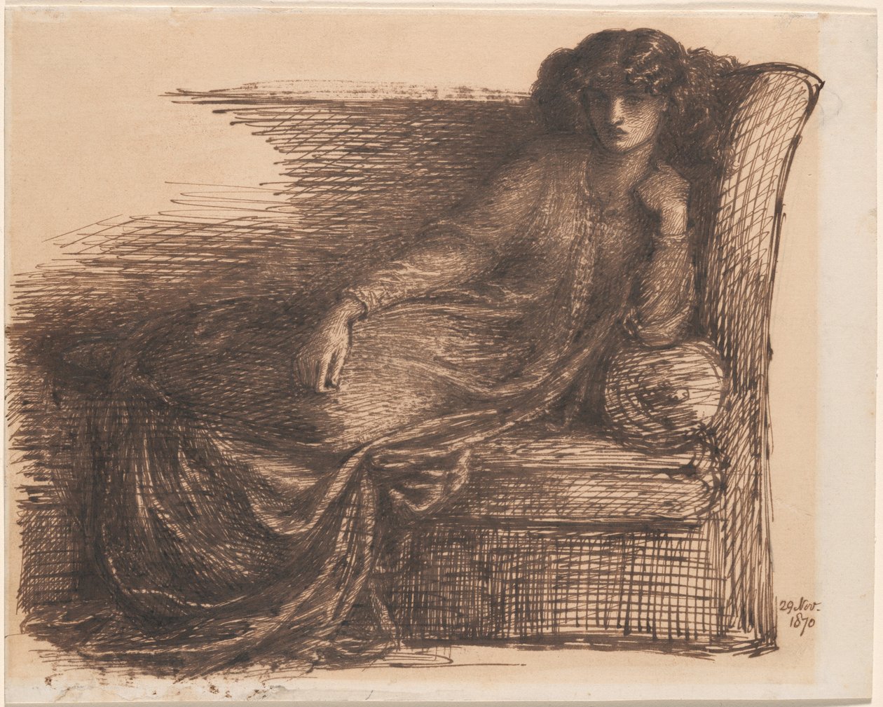 Jane Morris autorstwa Dante Gabriel Rossetti