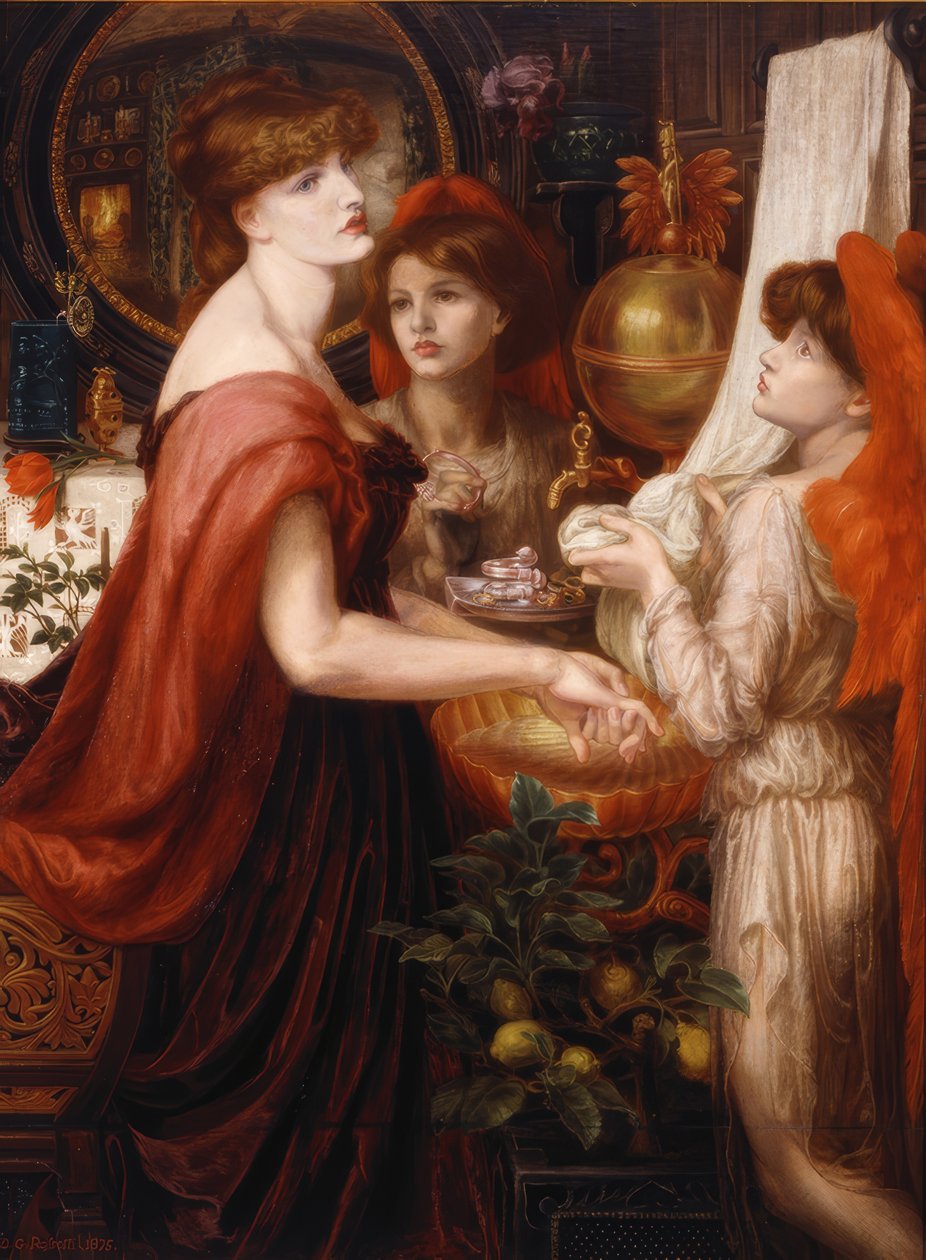 Piękna dłoń autorstwa Dante Gabriel Rossetti