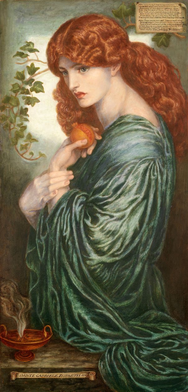 Prozerpina, 1882. autorstwa Dante Gabriel Rossetti