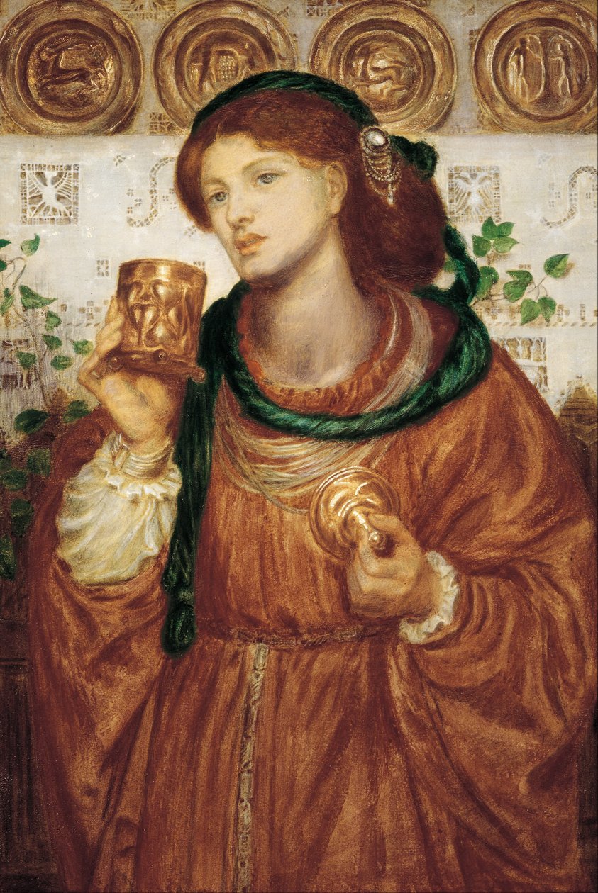 Puchar miłości autorstwa Dante Gabriel Rossetti
