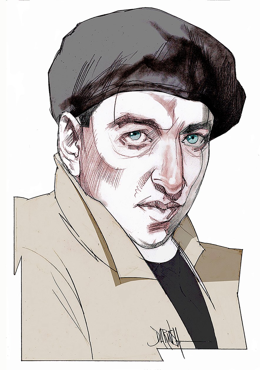 Giacomo Antonini, 2022 (cyfrowy rysunek ołówkiem) autorstwa Dariush Radpour