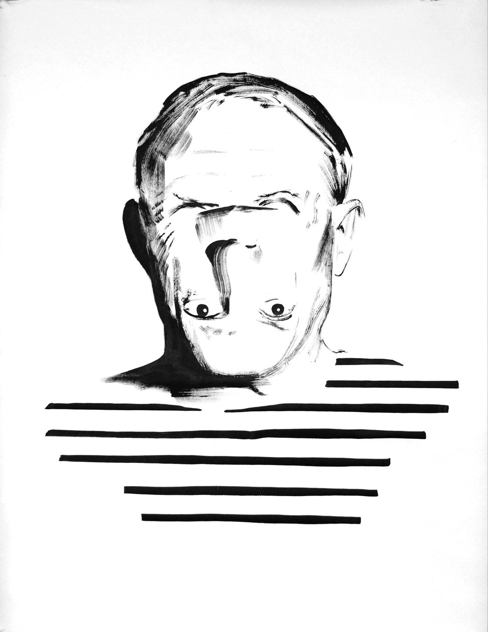 Being Pablo Picasso, 2012 (tusz na papierze) autorstwa Darren Coffield