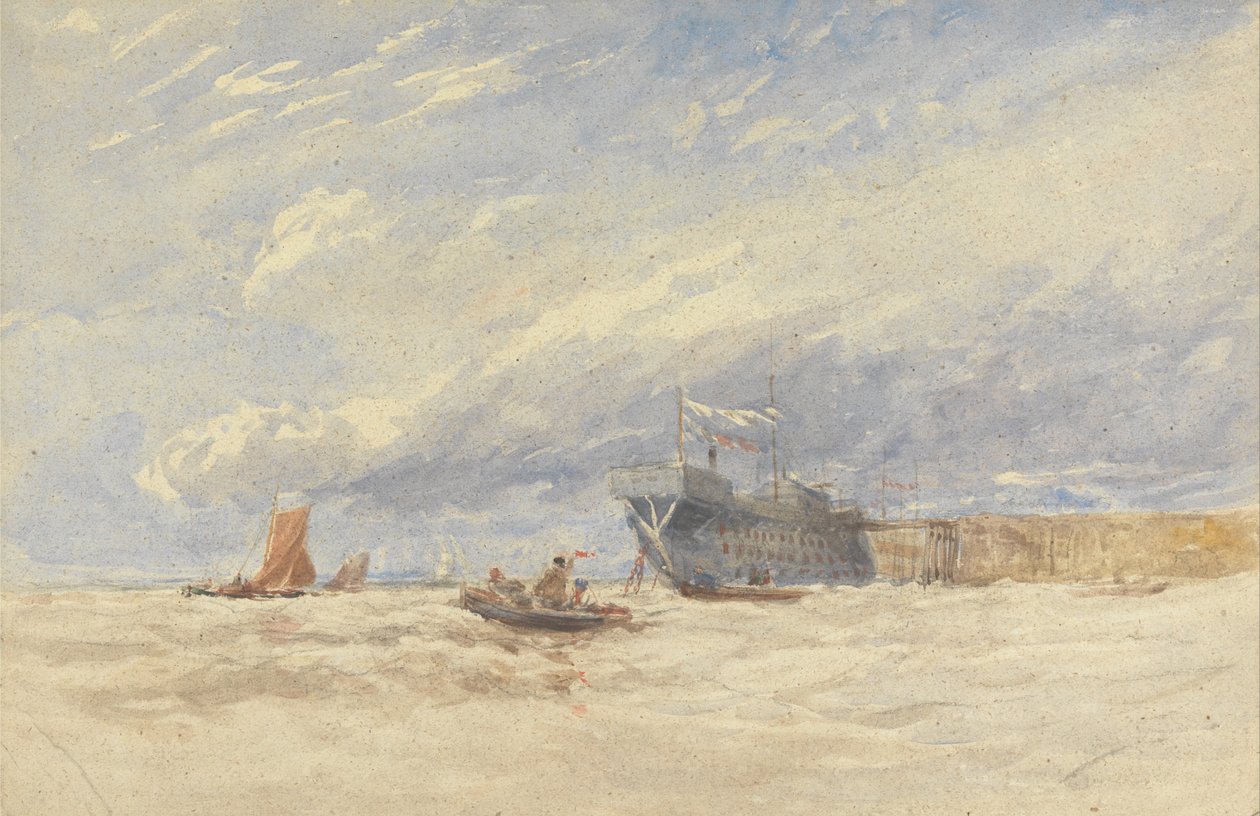 Na Medway autorstwa David Cox