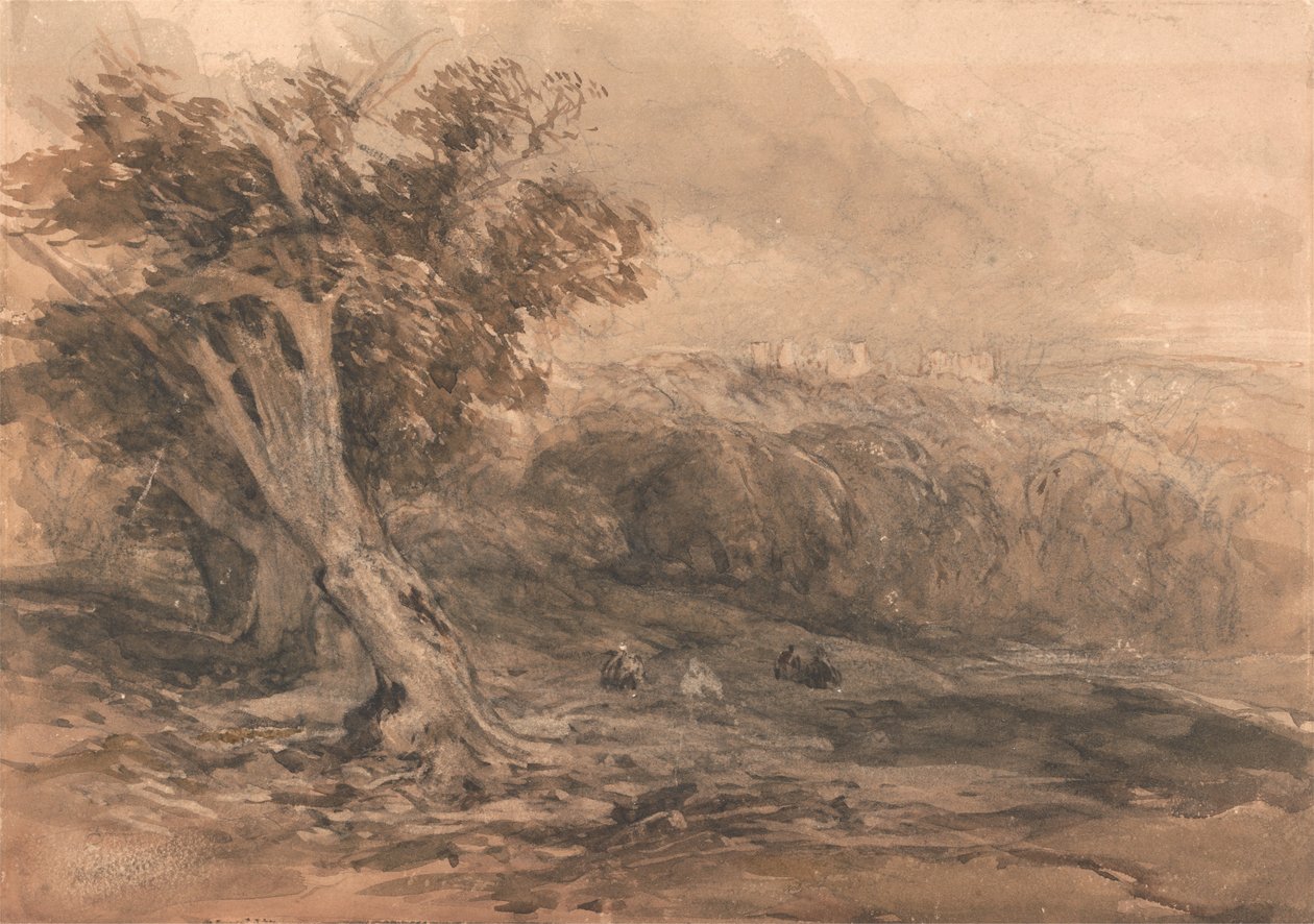 Zamek Warwick autorstwa David Cox