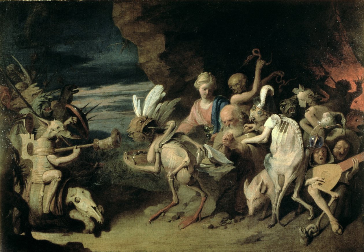 Kuszenie św. Antoniego z Egiptu autorstwa David III Ryckaert
