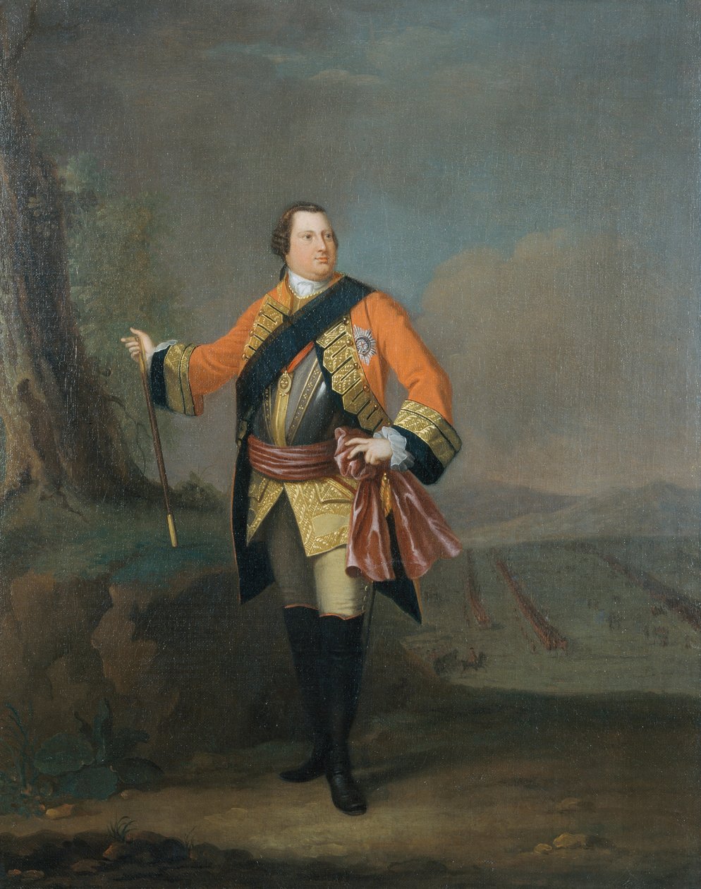 William August (1721-65) książę Cumberlandu, ok. 1750 r. autorstwa David Morier