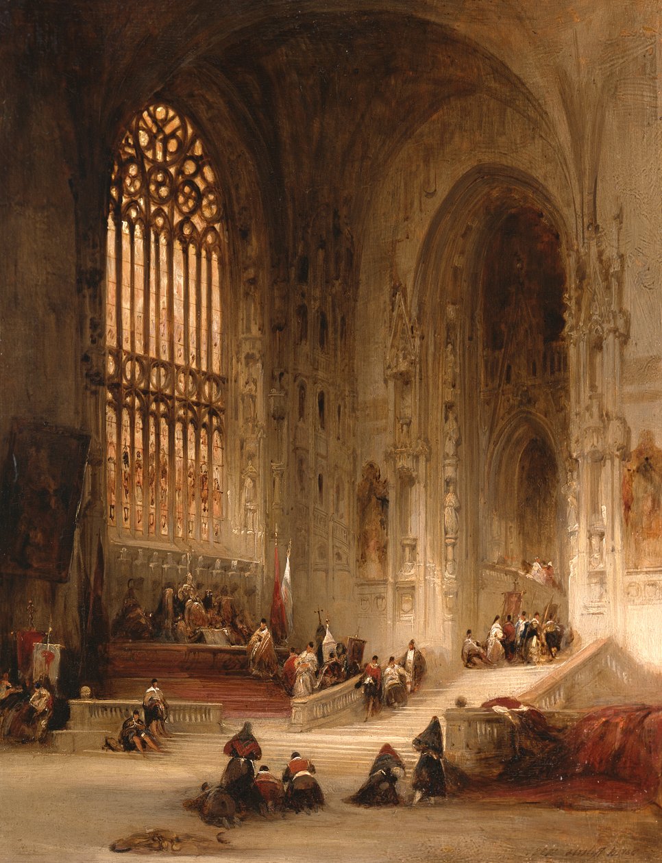 Katedra w Burgos, 1838 r autorstwa David Roberts