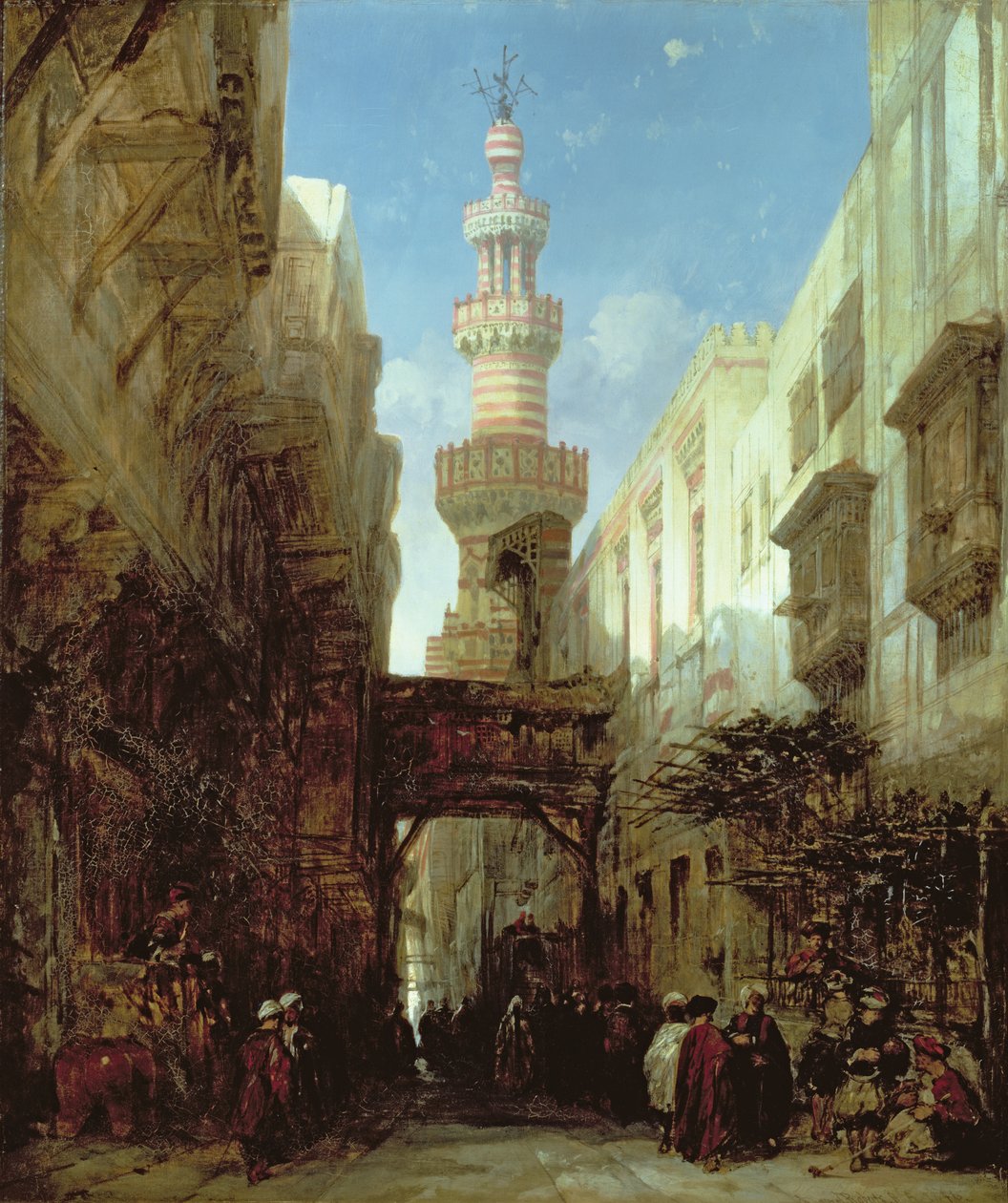 Ulica w Kairze, 1846 autorstwa David Roberts