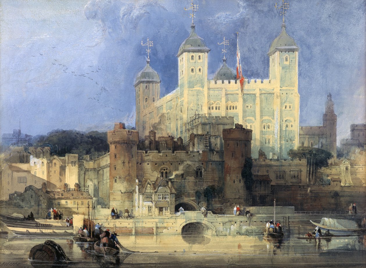 Wieża w Londynie autorstwa David Roberts