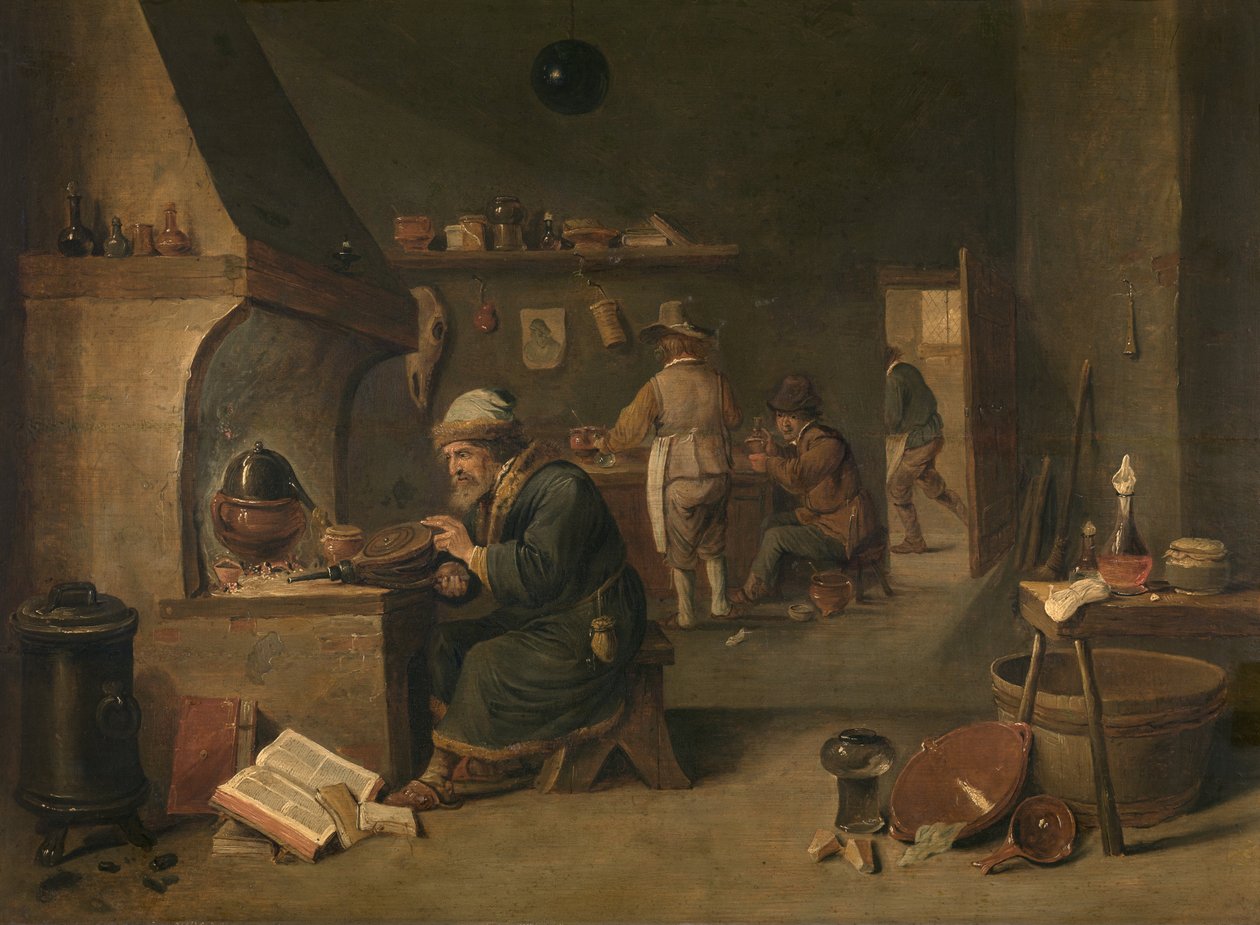 Alchemik autorstwa David Teniers the Younger
