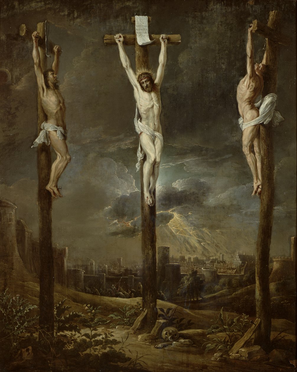 Kalwaria (olej na karcie) autorstwa David Teniers the Younger