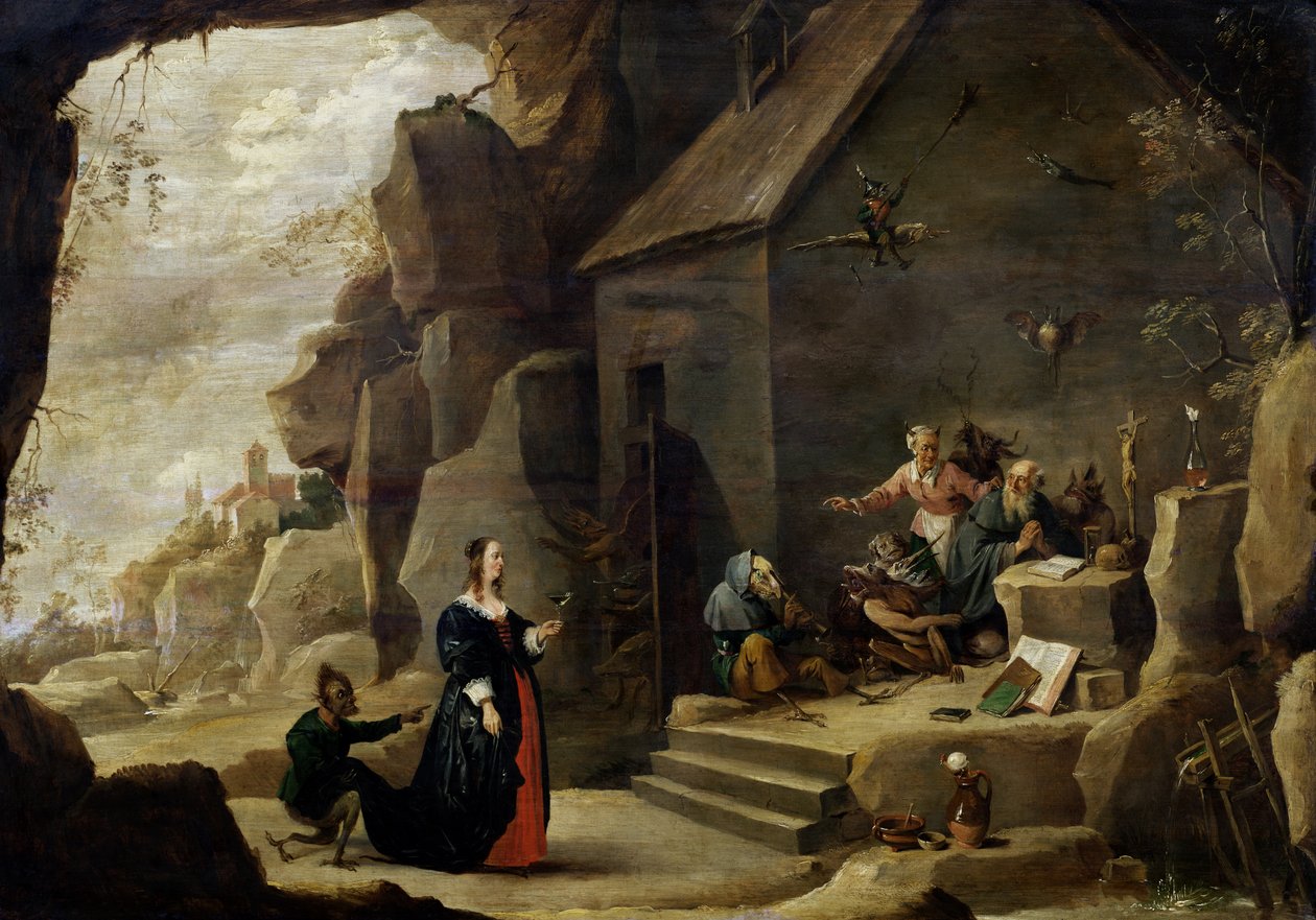 Kuszenie św. Antoniego autorstwa David Teniers the Younger