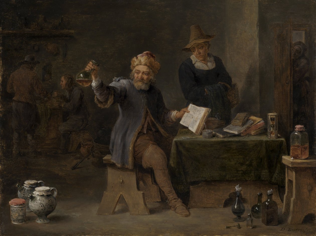 Lekarz Wioski autorstwa David Teniers the Younger
