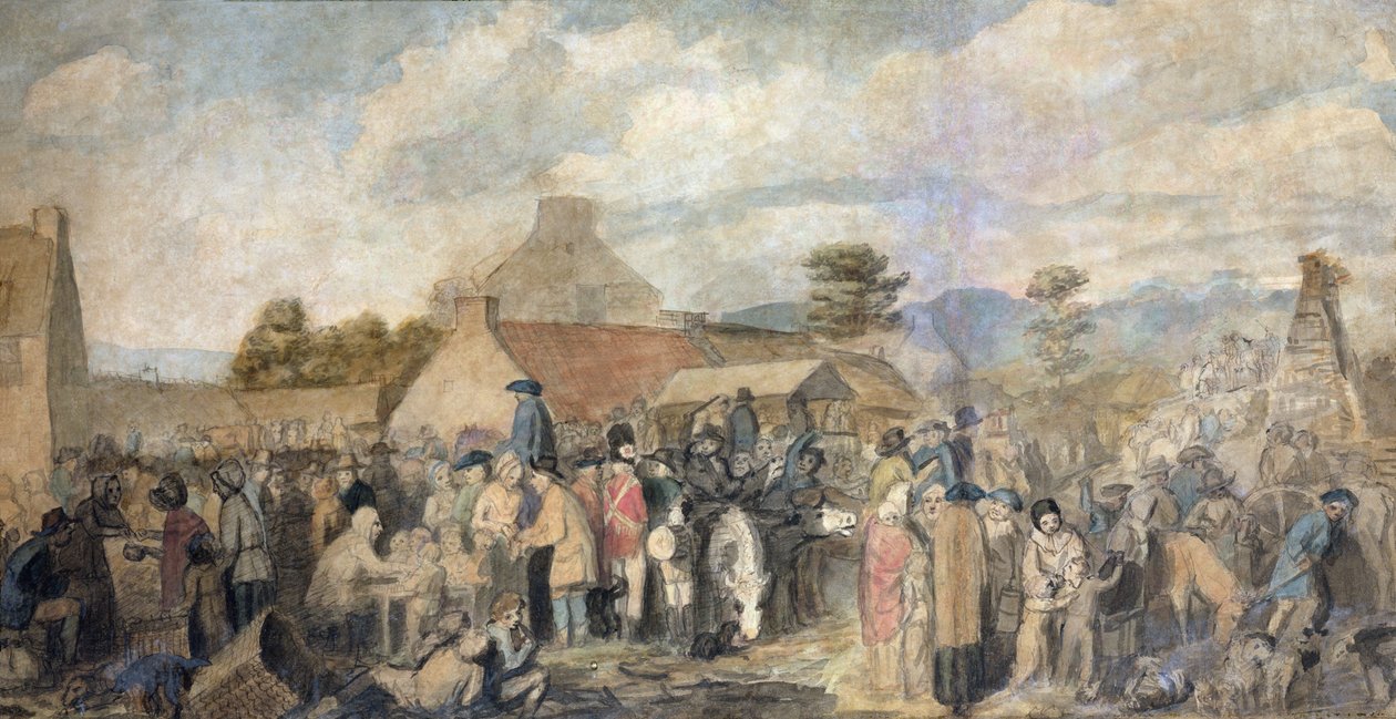 Jarmark Pitlessie, 1804 autorstwa David Wilkie