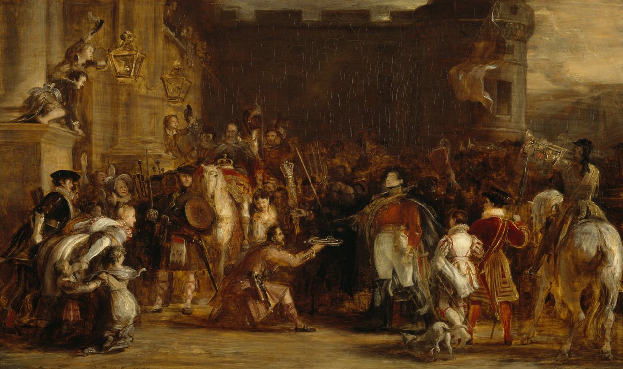 Wejście Jerzego IV do Pałacu Holyroodhouse autorstwa David Wilkie