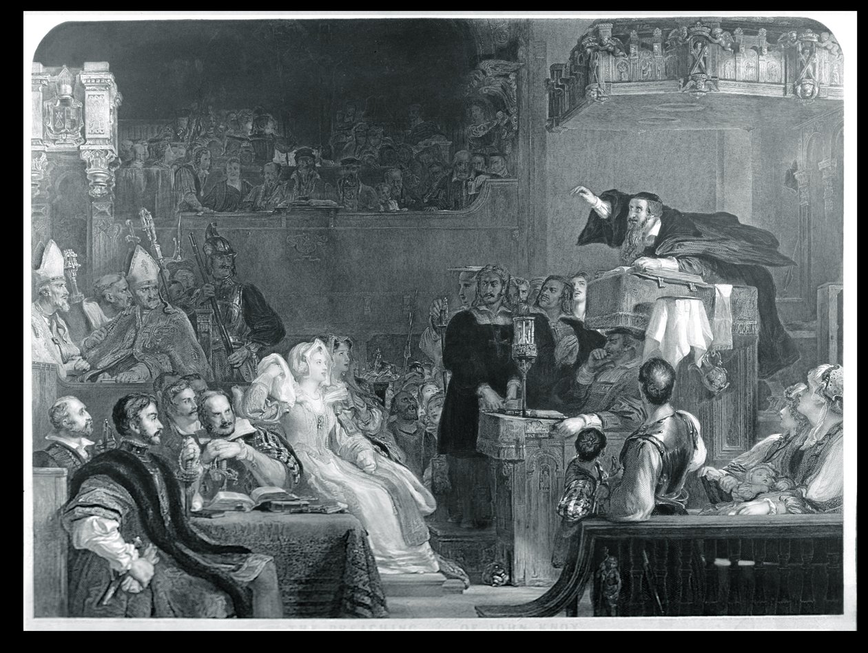 The Preaching of John Knox, ok. 1837 r. autorstwa David Wilkie