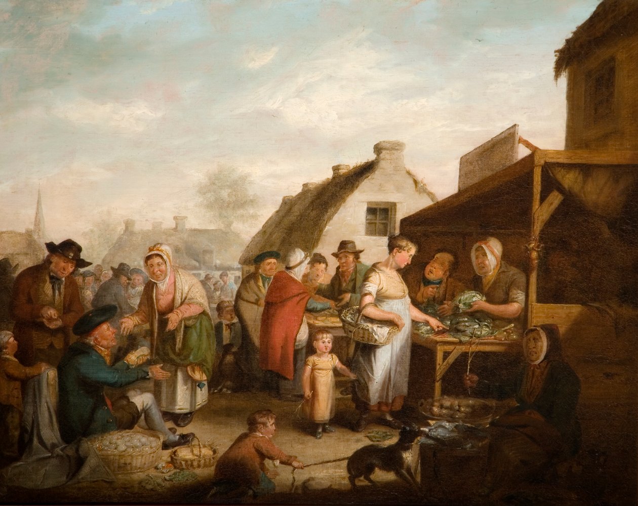 Szkocki rynek, 1818 autorstwa David Wilkie