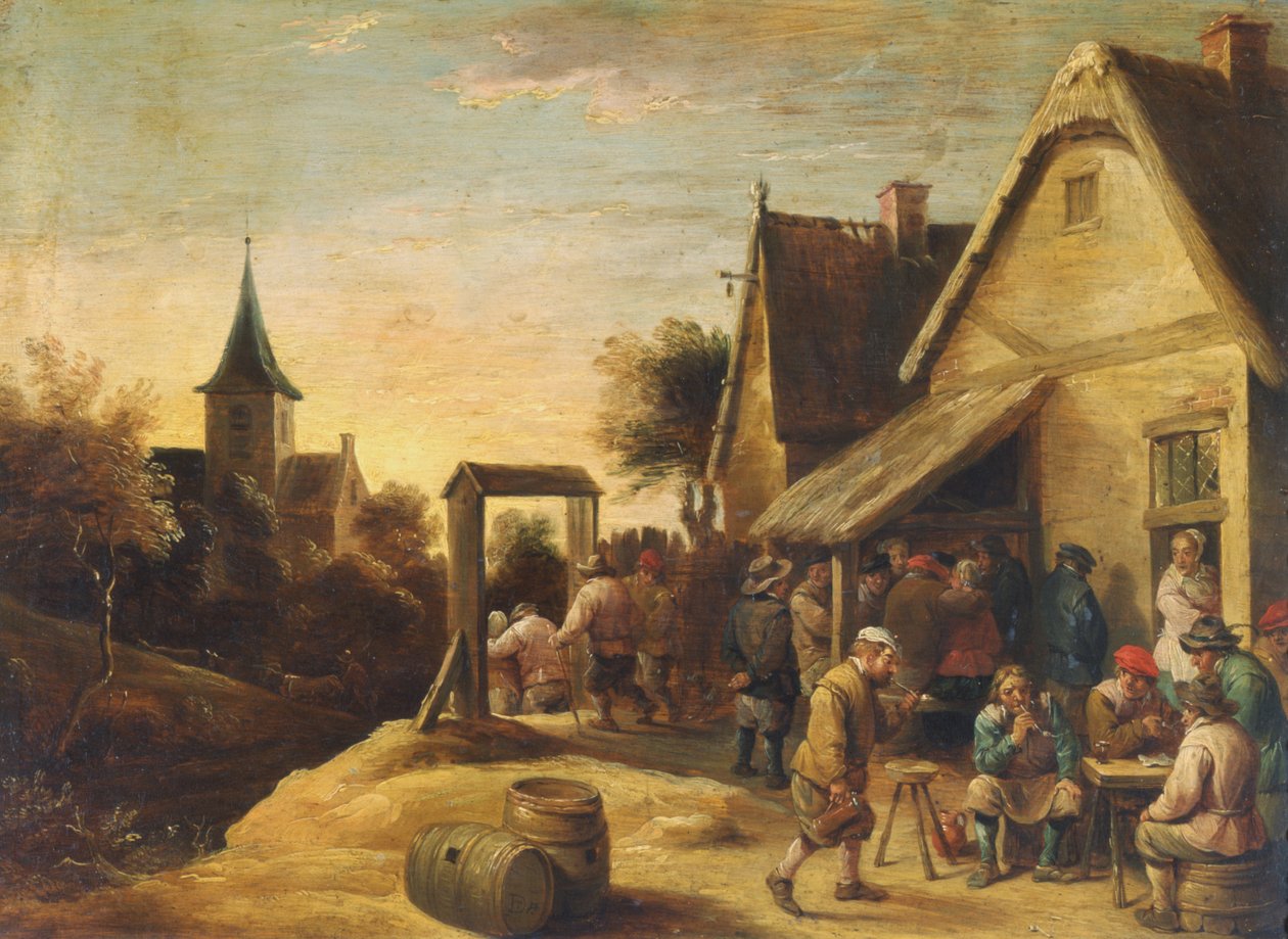 Tawerna na wsi autorstwa David Teniers the Younger