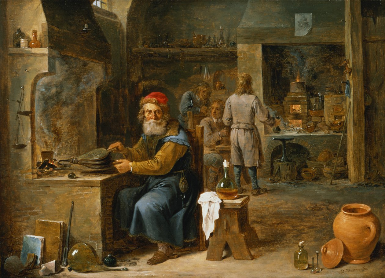 Alchemik autorstwa David Teniers the Younger