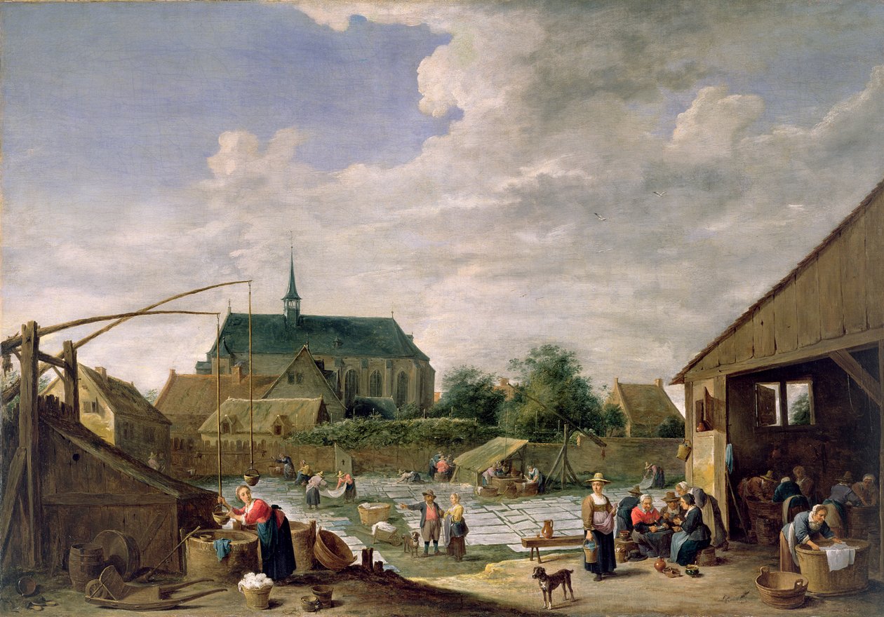 Wybielacz, ok. 1645 autorstwa David Teniers the Younger