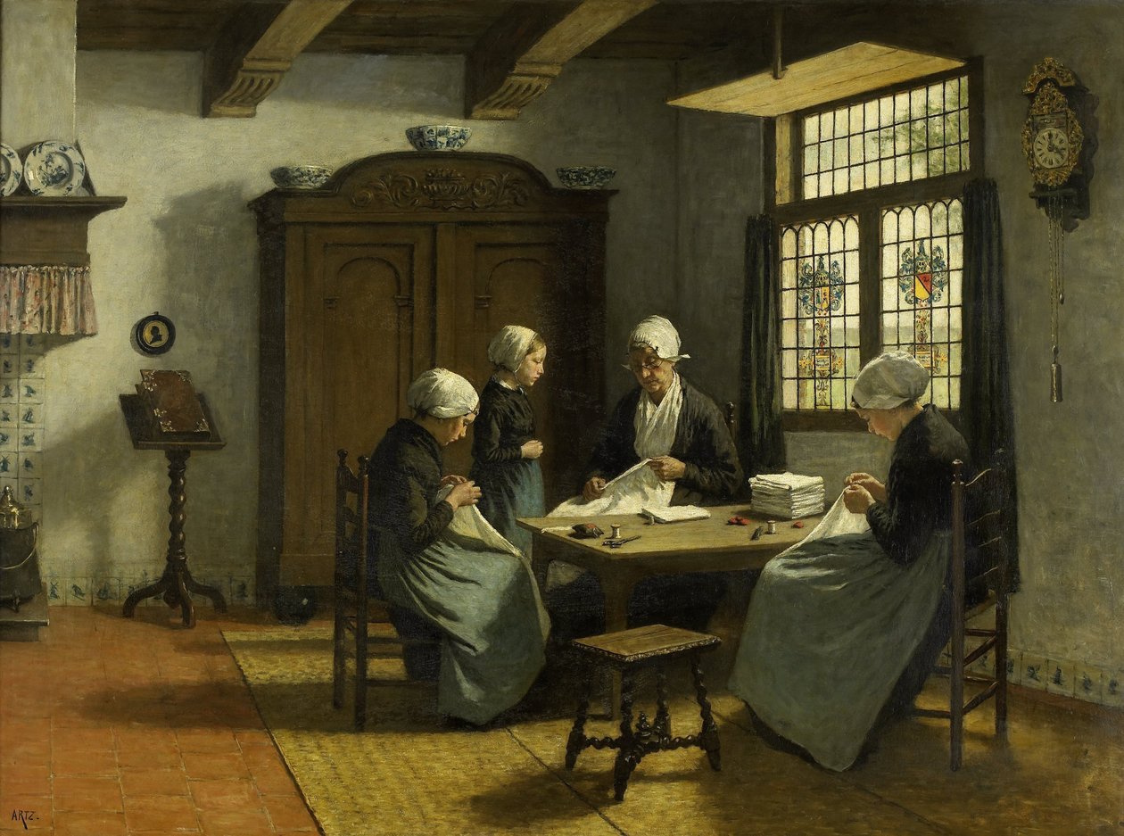 W sierocińcu w Katwijk-Binnen autorstwa David Adolph Constant Artz