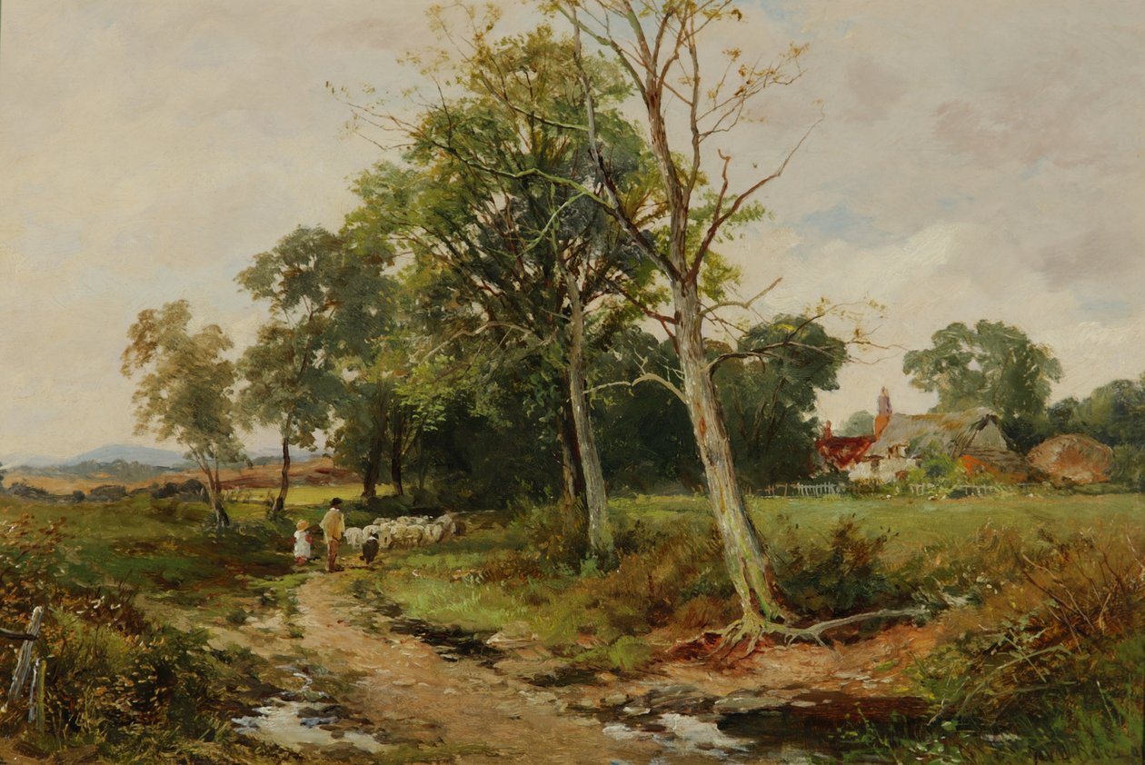 Scena Worcestershire Lane, c.1904 autorstwa David Bates