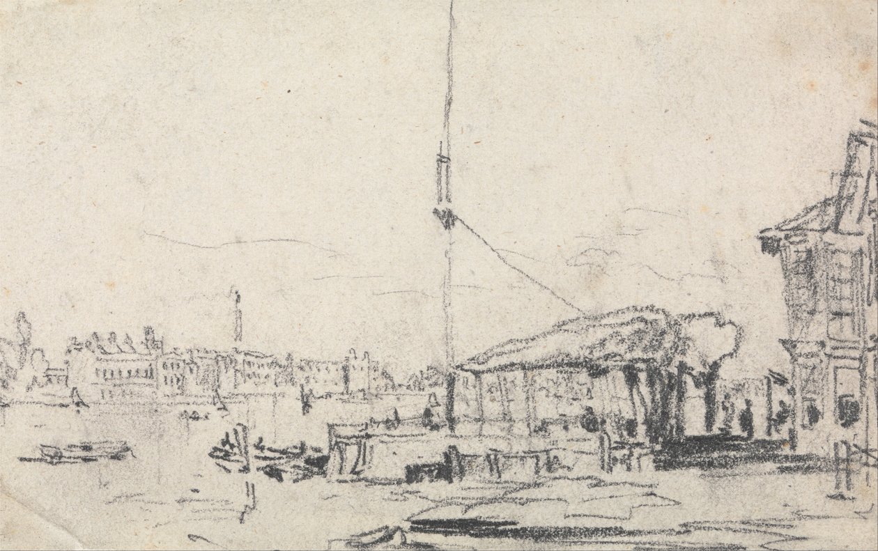 Widok na Skaldę autorstwa David Cox