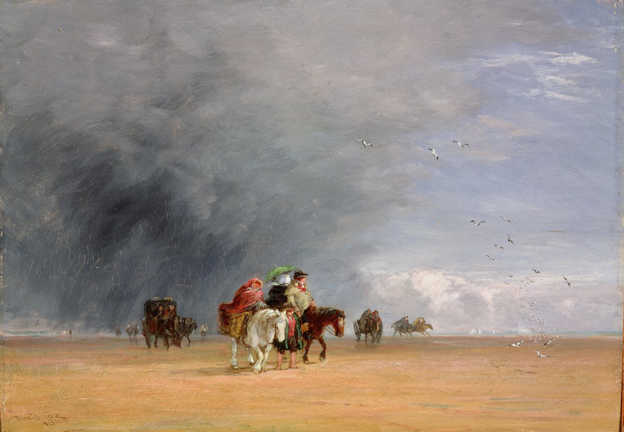 Przeprawa przez Piaski, 1848 autorstwa David Cox