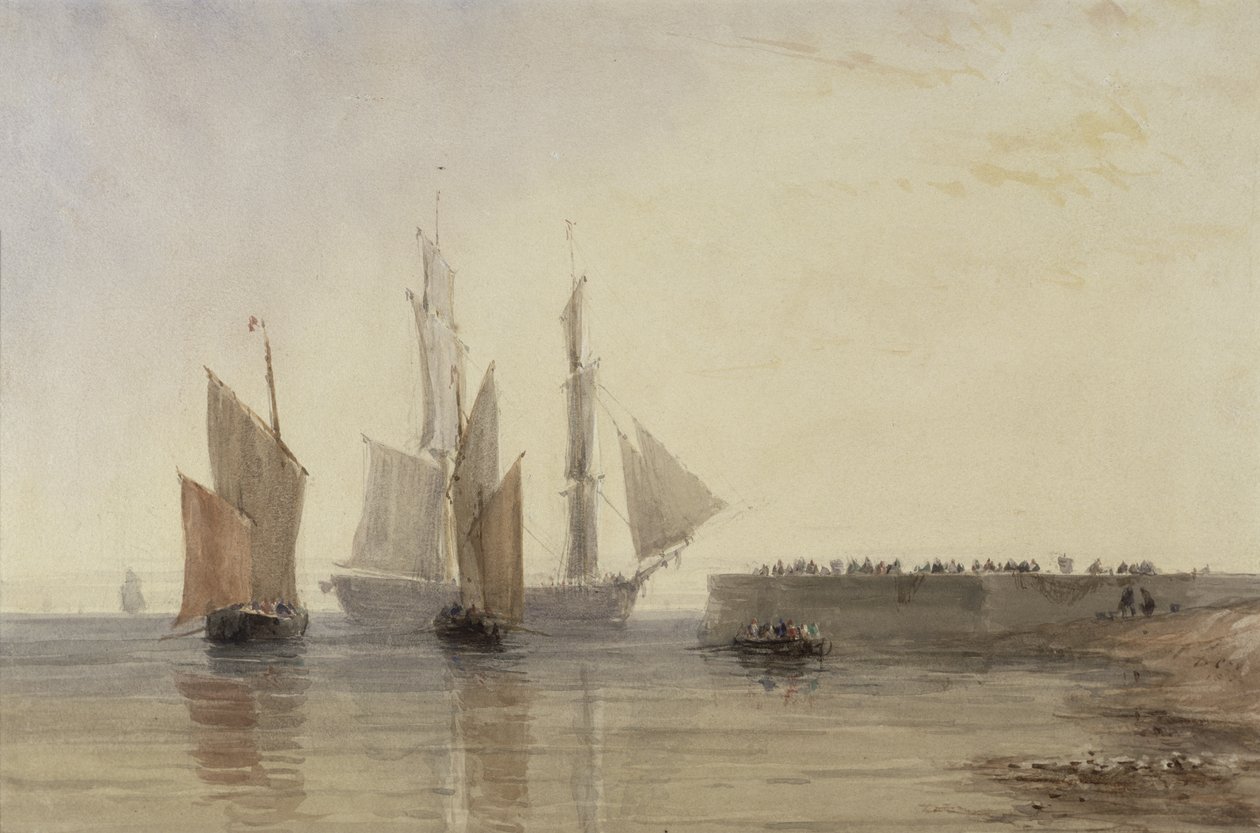 Wejście do portu Calais autorstwa David Cox