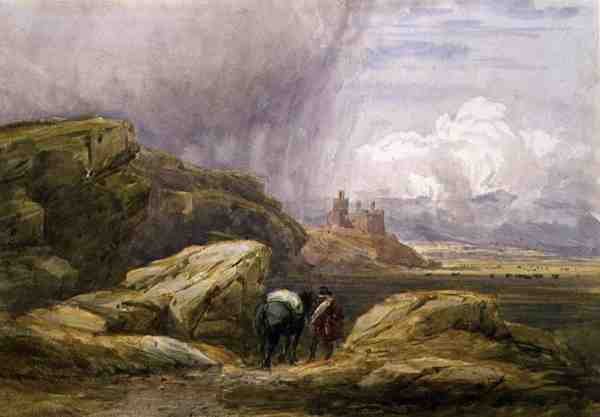 Zamek Harlech autorstwa David Cox