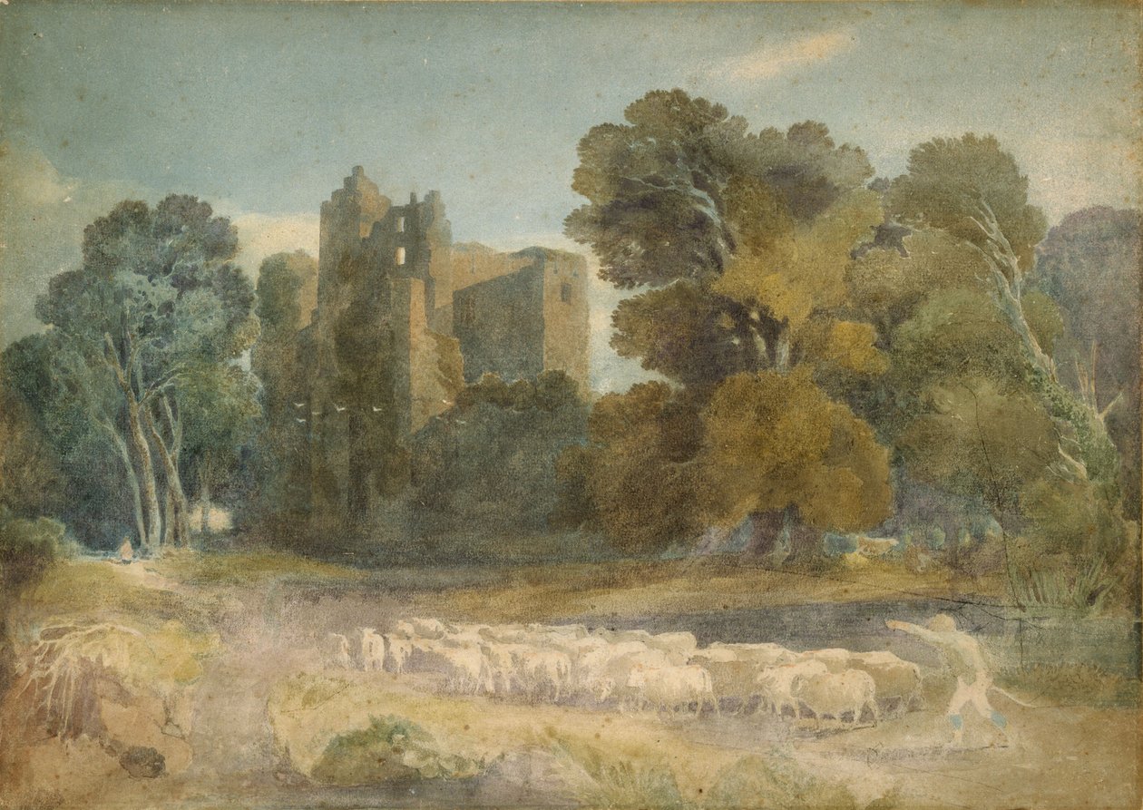 Zamek Kenilworth w hrabstwie Warwickshire autorstwa David Cox
