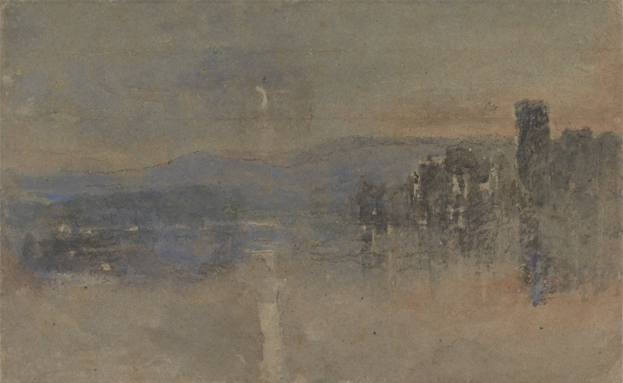 Krajobraz księżycowy autorstwa David Cox