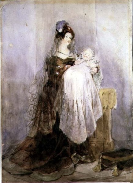 Chrzest, 1830-1832 autorstwa David Cox