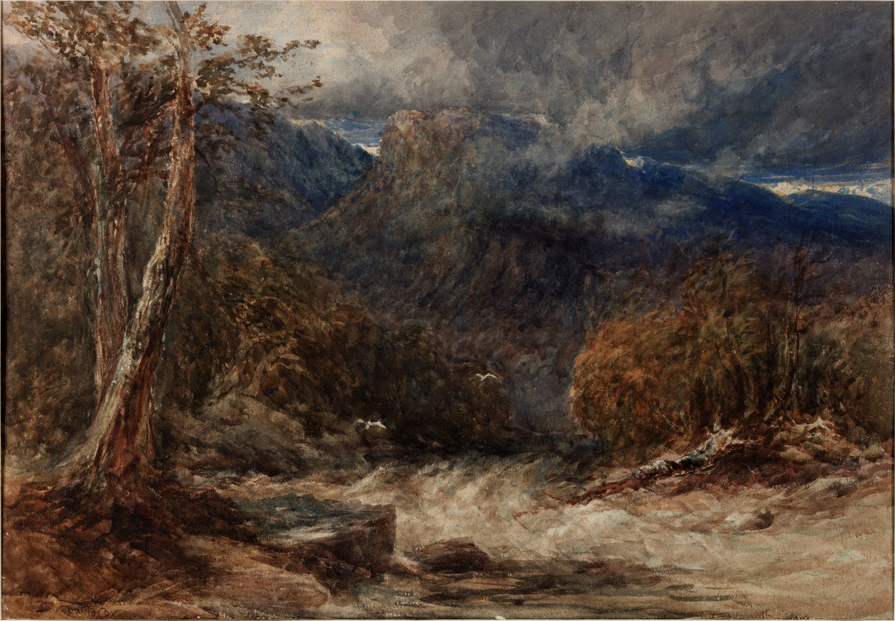 Spotkanie wód (bodycolour) autorstwa David Cox