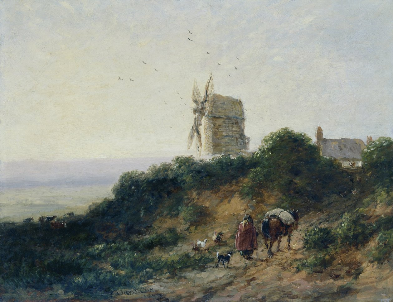 Droga do młyna autorstwa David Cox