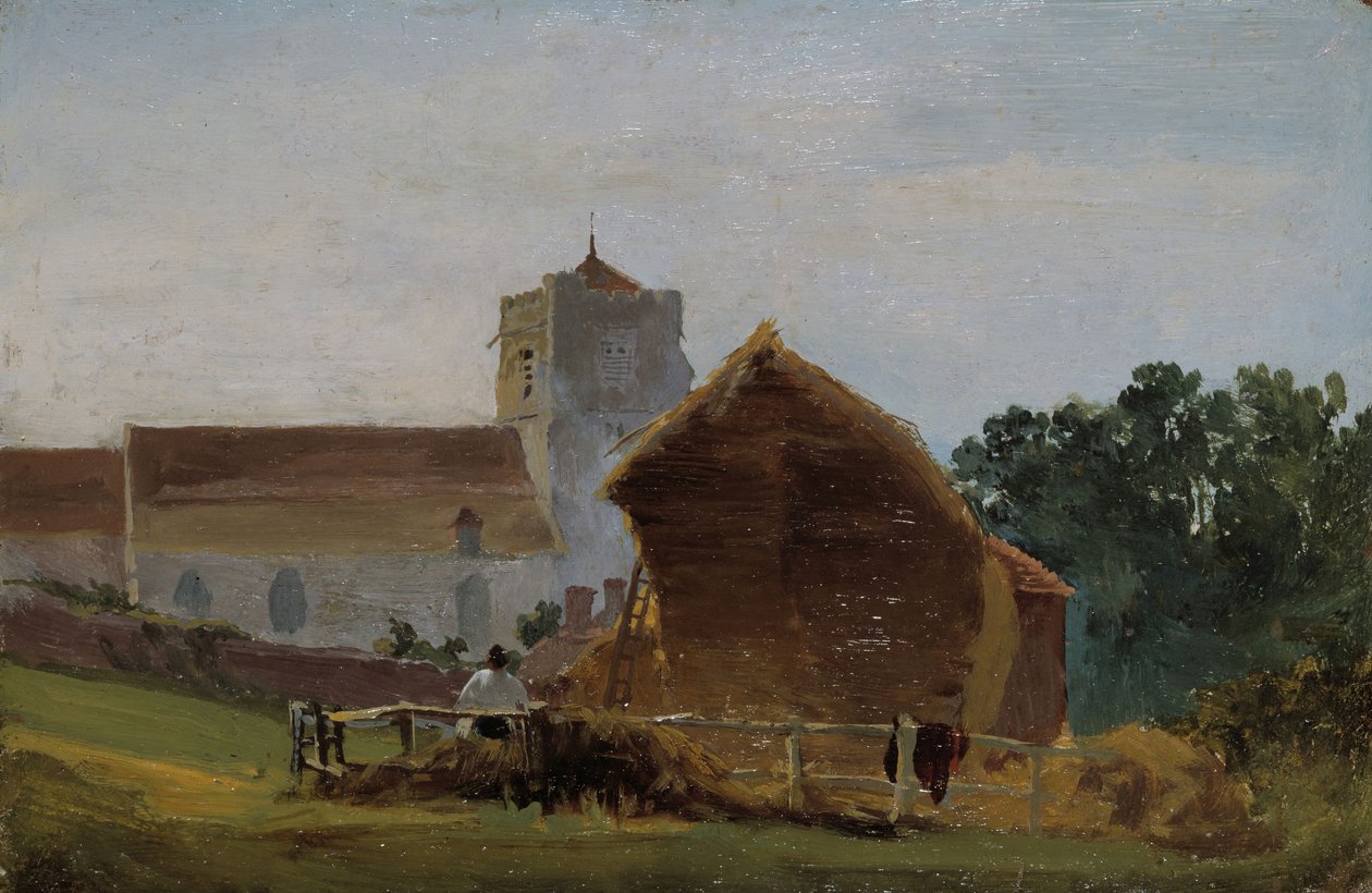 Kościół Wszystkich Świętych, Hastings, 1812. autorstwa David Cox the elder