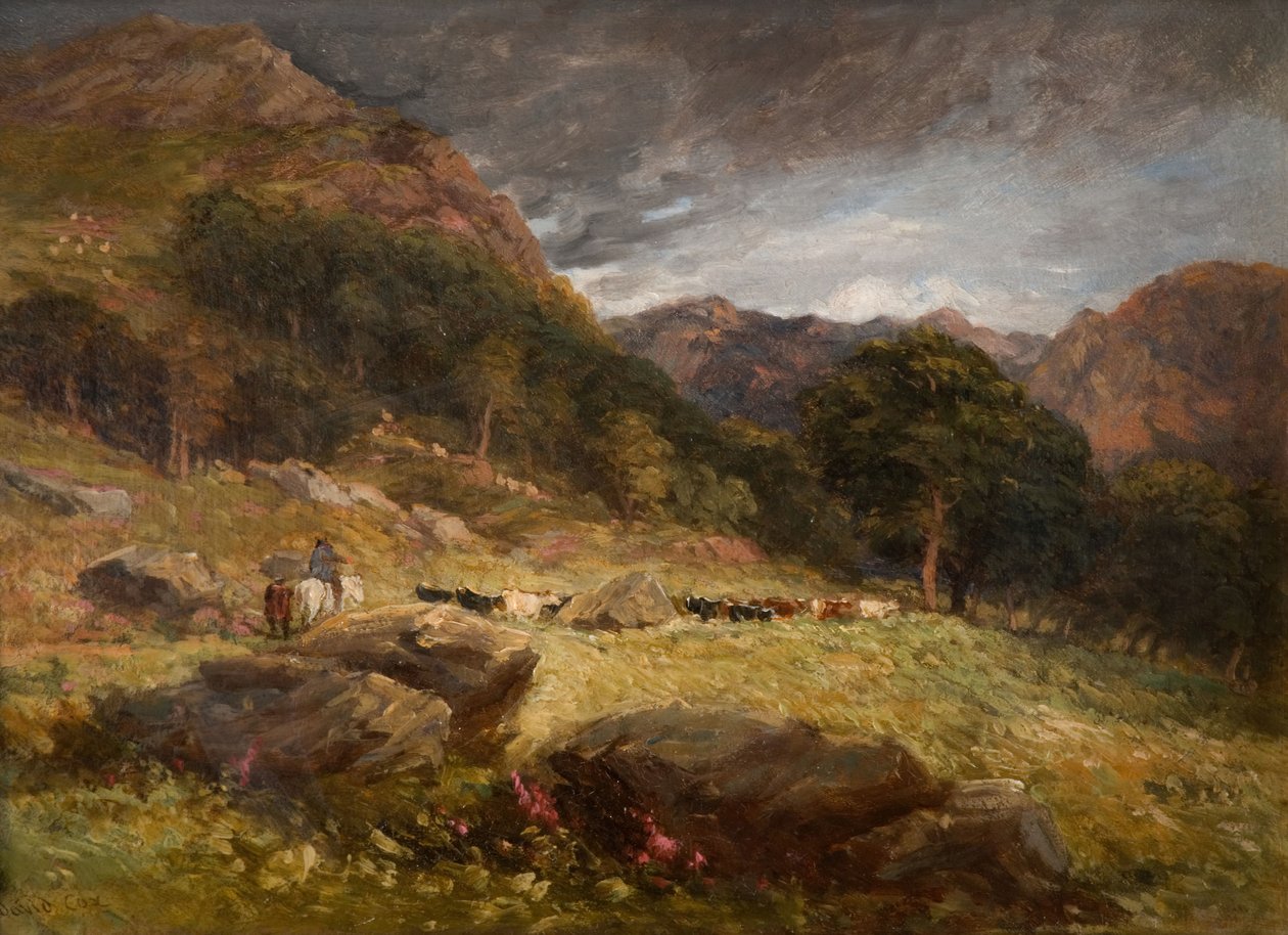 Prowadzenie bydła, 1849. autorstwa David Cox the elder