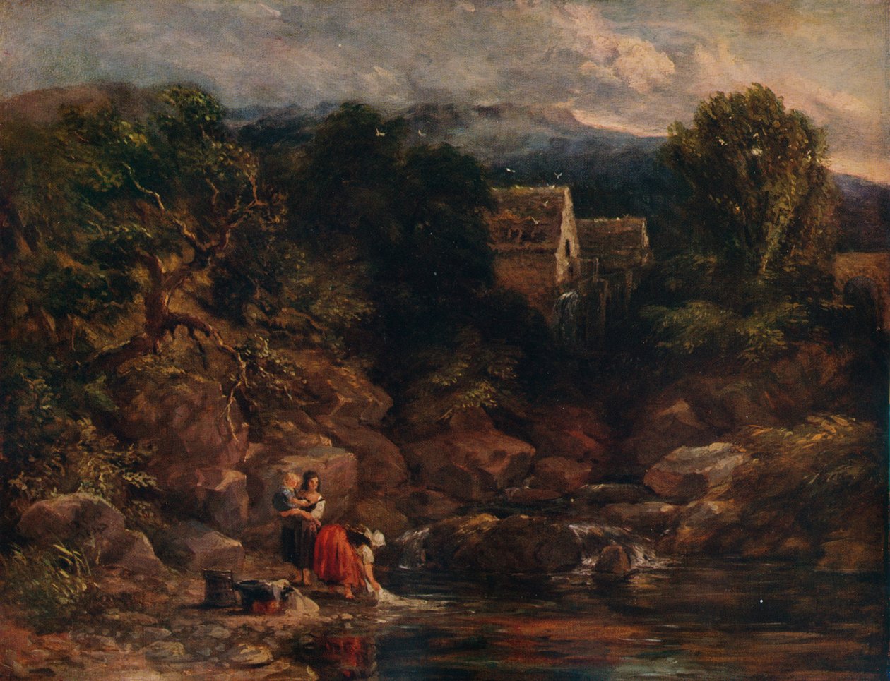 Pandy Mill, 1843 autorstwa David Cox the elder