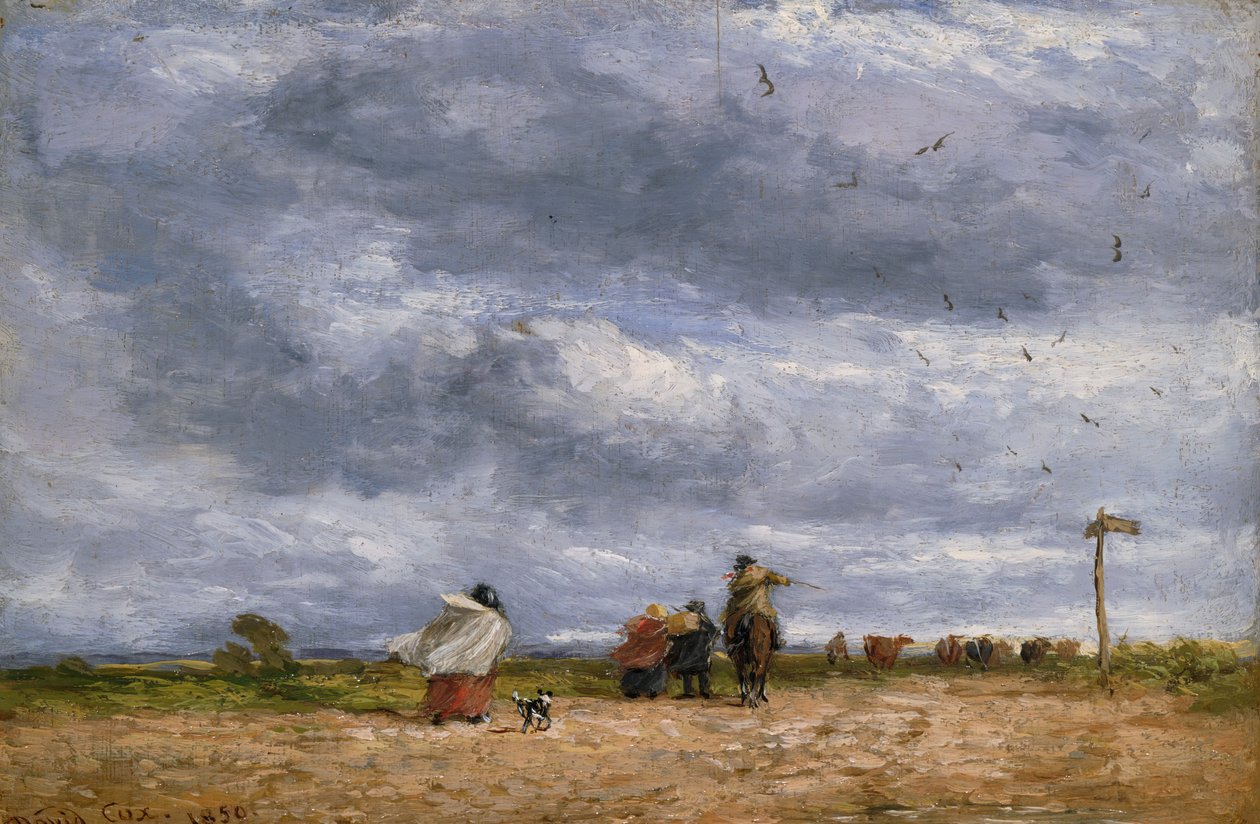 Rozdroże, 1850. autorstwa David Cox the elder