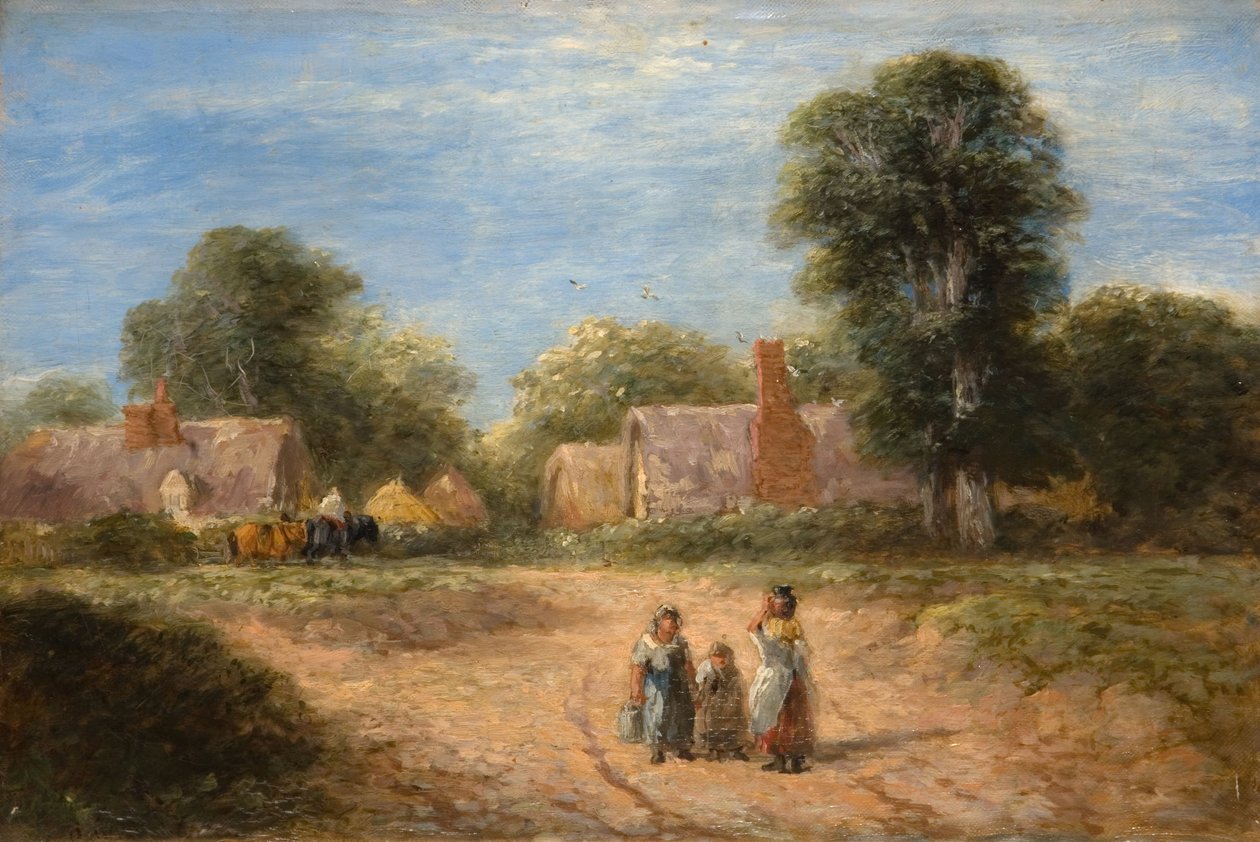 Zagroda, 1848 r. autorstwa David Cox the elder