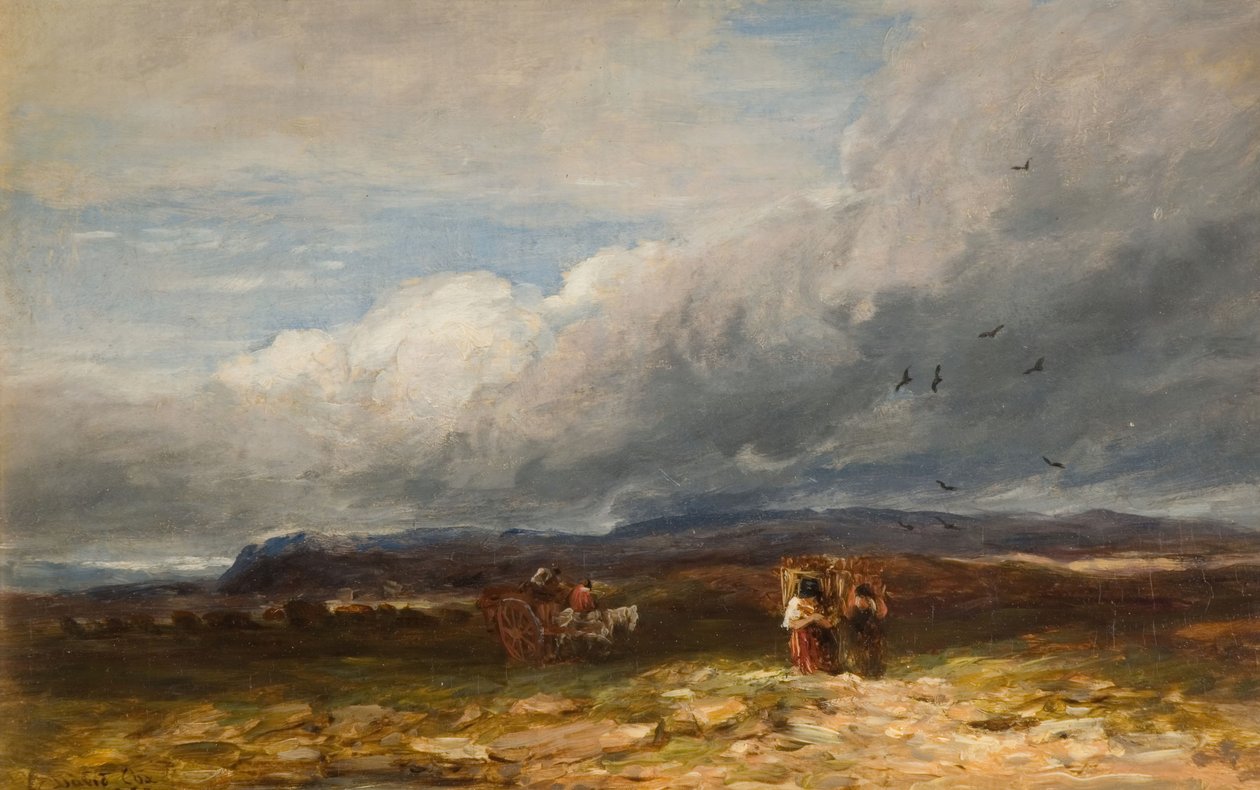 Zbieracze torfu, 1850. autorstwa David Cox the elder