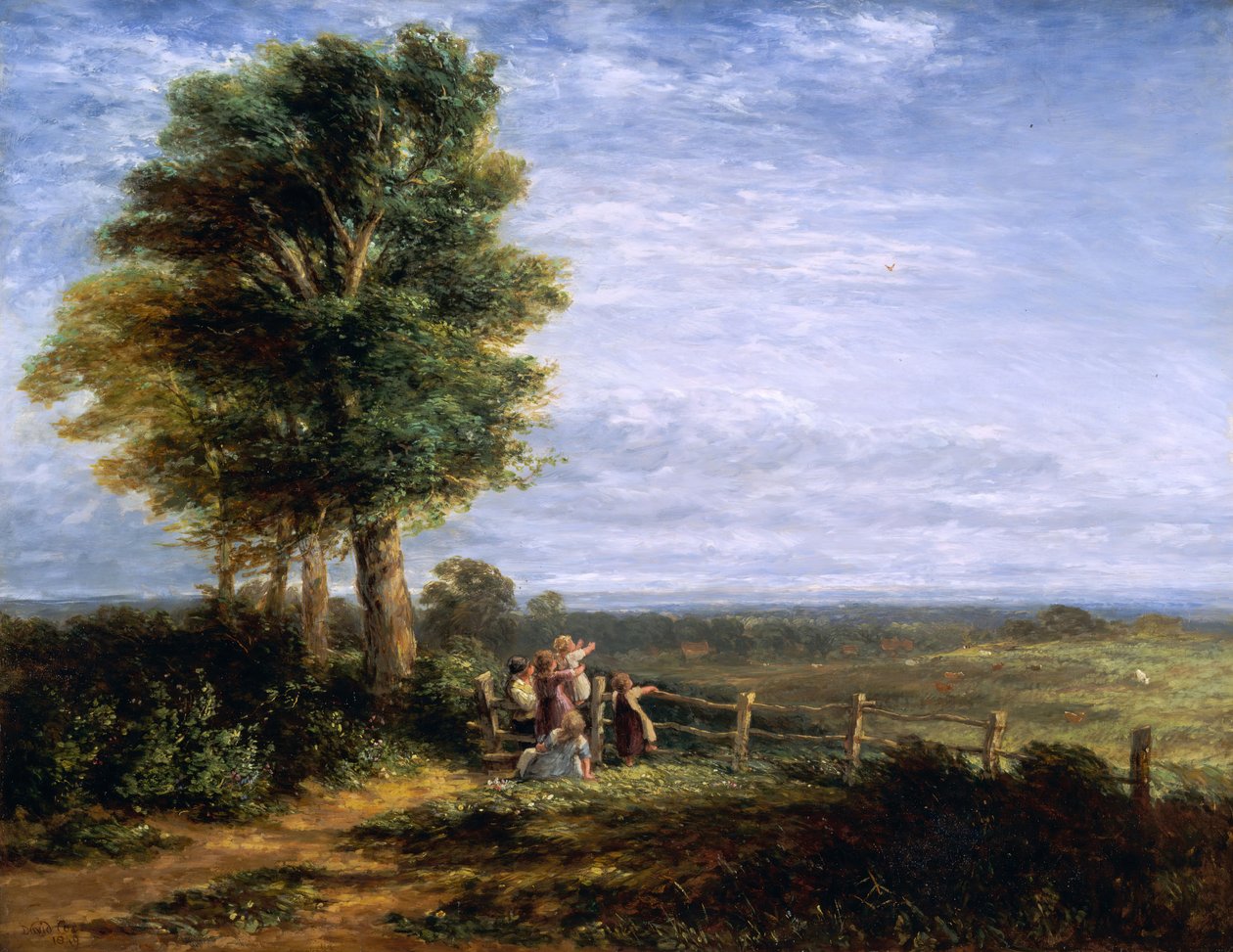 Skowronek, 1849. autorstwa David Cox the elder