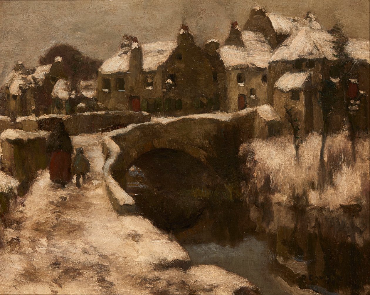 Dunlop, Zima (olej na płótnie) autorstwa David Gauld
