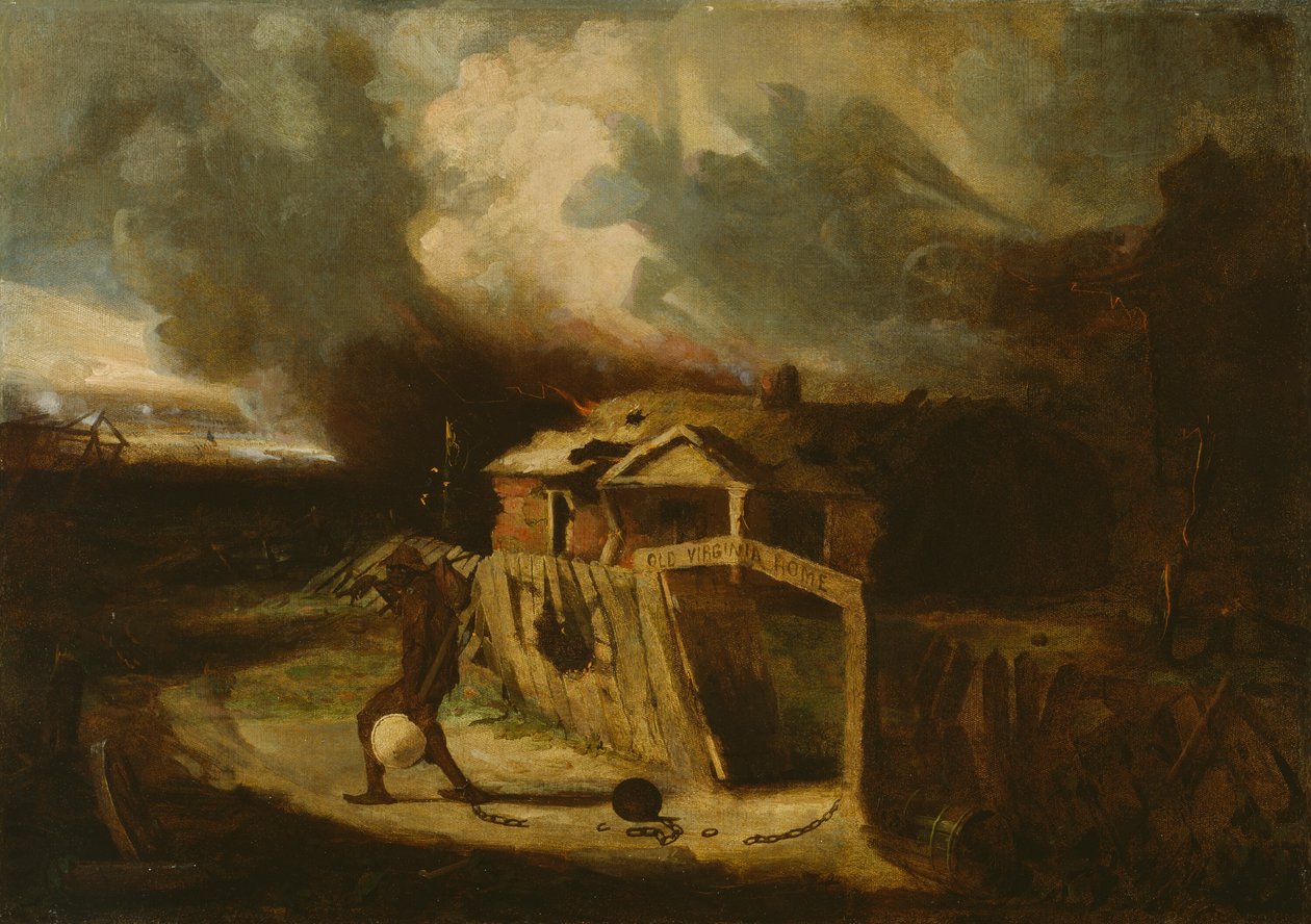 Stary dom w Wirginii, 1864. autorstwa David Gilmour Blythe