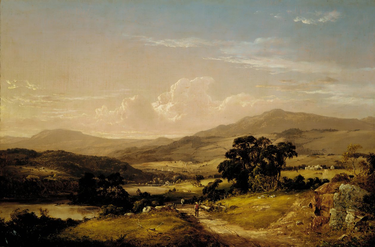 Niedaleko jeziora Squam, New Hampshire, 1856. autorstwa David Johnson