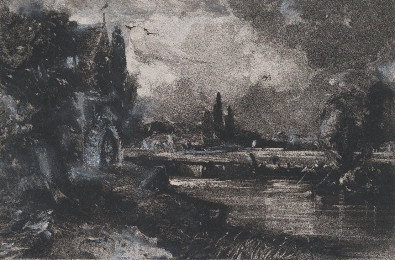 Młyn, 1829. autorstwa David Lucas