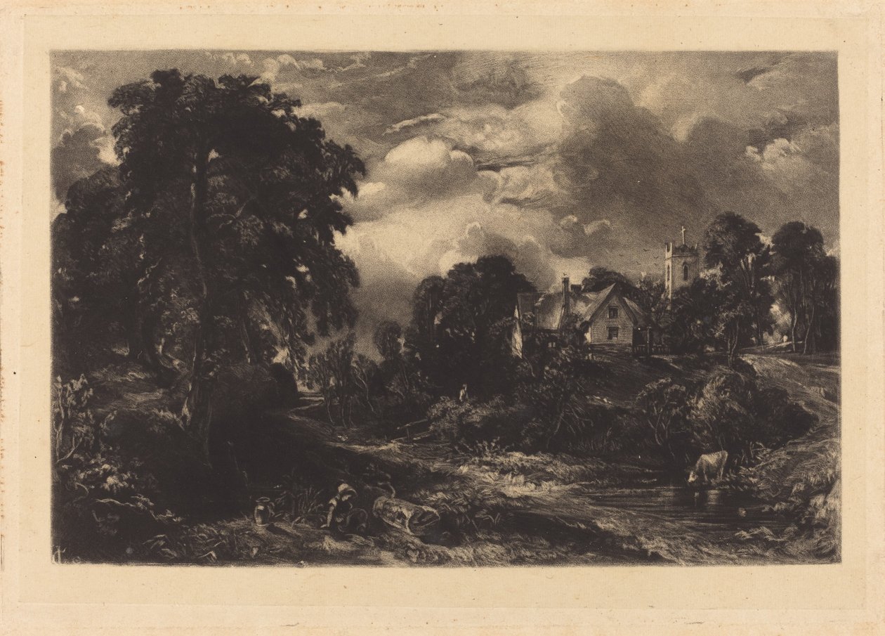 Farma Glebe (b) autorstwa David Lucas after John Constable