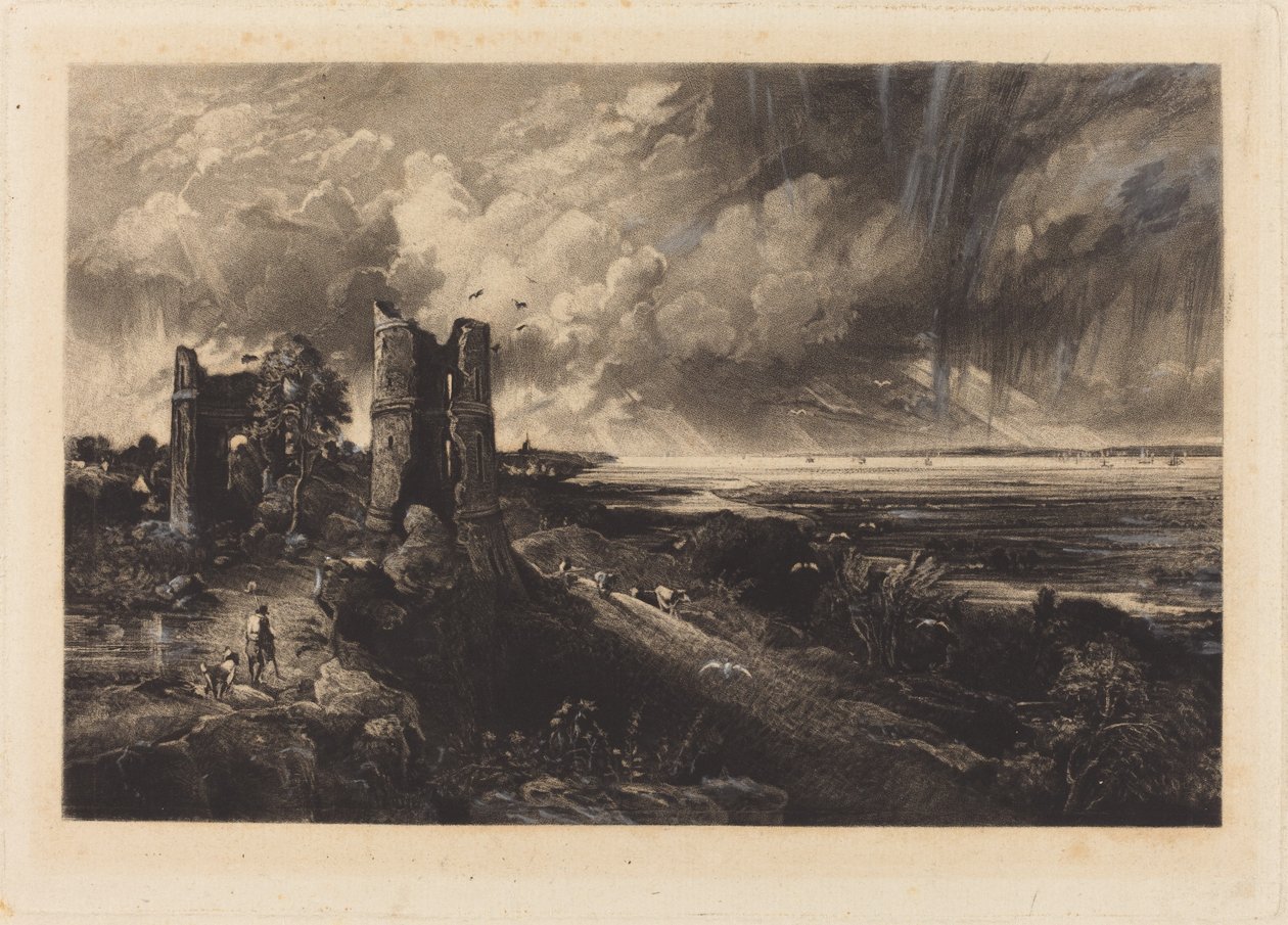 Zamek Hadleigh autorstwa David Lucas after John Constable